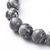 Natural Netstone Beads Stretch Bracelets BJEW-JB04978-05-3