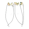 Hand-Painted Ceramic Flower Stems with Iron Stem PR-CBAD4A8-01-3