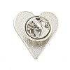 Poker Black Alloy Brooches JEWB-I030-11D-2