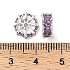 Brass Micro Pave Cubic Zirconia Spacer Beads KK-U045-16P-01-3