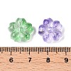 Gradient Color Baking Paint Transparent Glass Beads DGLA-N005-10-3