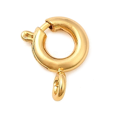 Brass Spring Ring Clasps KK-D407-20G-A-1
