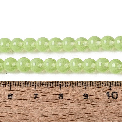 Transparent Glass Imitation Cat Eye Beads Strands GLAA-Q110-01B-09-1