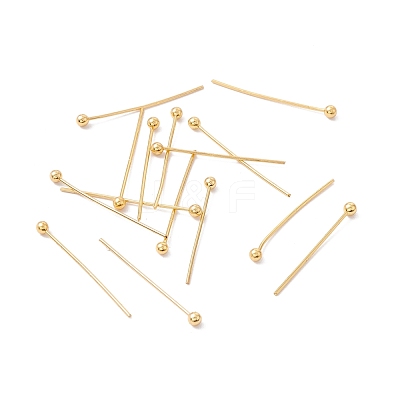 Brass Ball Head Pins KK-WH0058-02A-G01-1