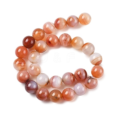 Natural Multi-Color Agate Beads Strands G-A261-B21-14mm-1