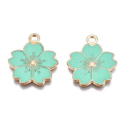 Alloy Enamel Pendants X-ENAM-S121-115F-1