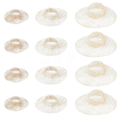 30Pcs 3 Styles Doll Straw Hat DIY-CY0002-34-1