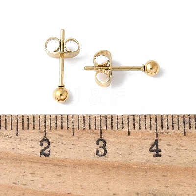 304 Stainless Steel Stud Earrings for Women X-EJEW-E603-06B-G-1
