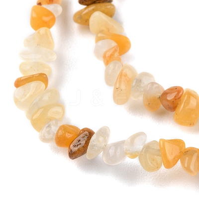 Natural Yellow Aventurine Beads Strands G-G0003-B15-1