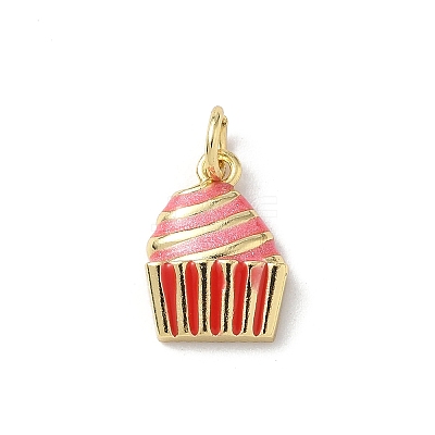 Brass Enamel Pendants KK-B155-05G-02-1