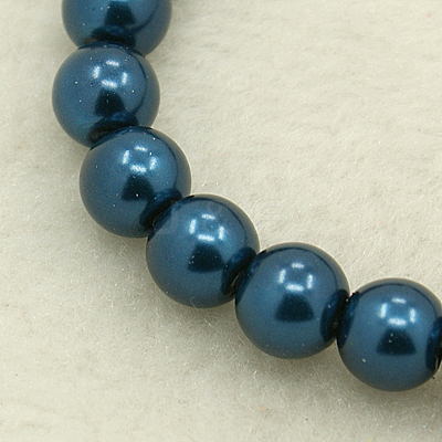 Glass Pearl Beads Strands X-HY-3D-B72-1