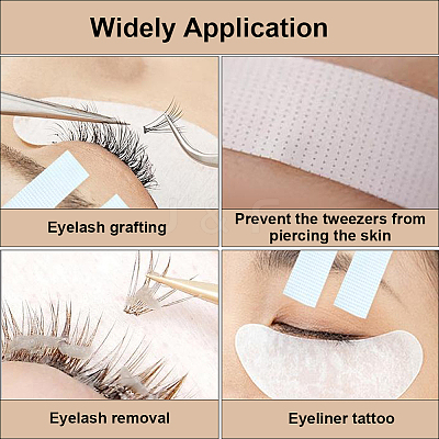 5 Rolls 5 Colors Non-woven Fabrics Adhesive Eyelash Extensions Tape AJEW-GF0010-52-1