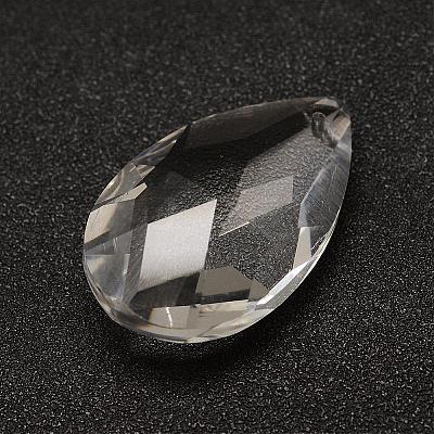 Transparent Glass Pendants EGLA-K011-03G-1