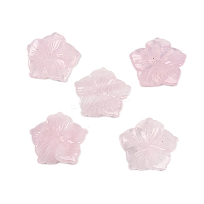 Natural Rose Quartz Carved Pendants G-B097-01A-03-1