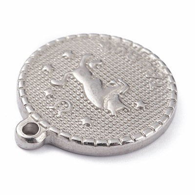 304 Stainless Steel Pendants X-STAS-O140-02P-A-1