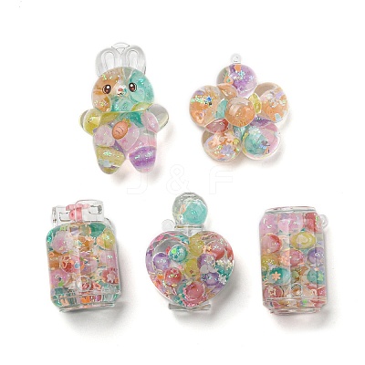 Luminous Transparent Acrylic Big Pendants MACR-D080-04-1