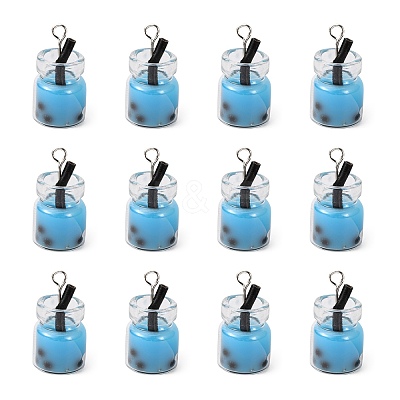Glass Bottle Pendants CRES-S359-01C-1