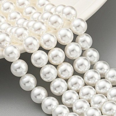 Glass Pearl Beads Strands X-HY-G002-01D-01-1
