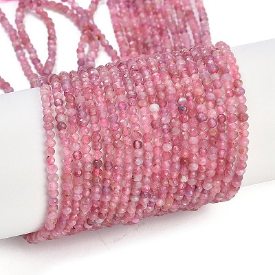 Natural Pink Tourmaline Beads Strands G-F782-A04-01-1