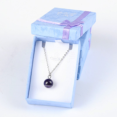 Valentines Day Presents Packages Cardboard Pendant Necklaces Boxes CBOX-BC052-3-1