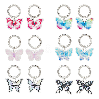 Printed Acrylic Shoe Charms PALLOY-AB00080-1