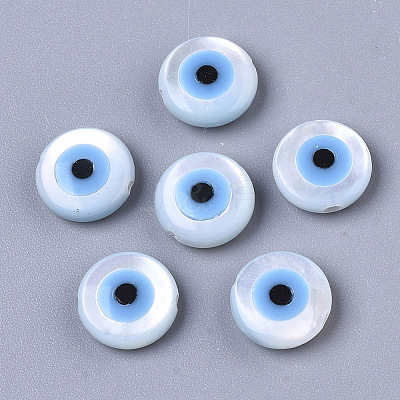 Natural White Shell Mother of Pearl Shell Beads LS-SSHEL-N034-51-1