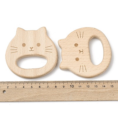 Natural Beech Wood Linking Rings WOOD-I017-11-1