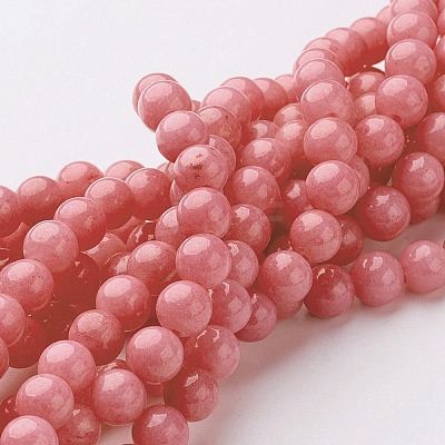Natural Mashan Jade Round Beads Strands G-D263-10mm-XS18-1