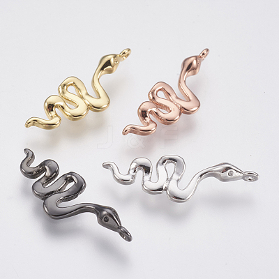 Brass Charms ZIRC-F083-019-RS-1