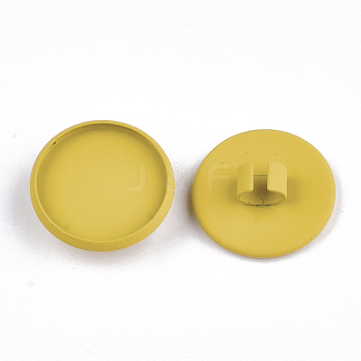 Spray Painted Eco-Friendly Iron Slide Charms Cabochon Settings IFIN-T009-17B-05-1