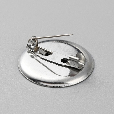 Iron Brooch Base Settings IFIN-WH0085-15C-1