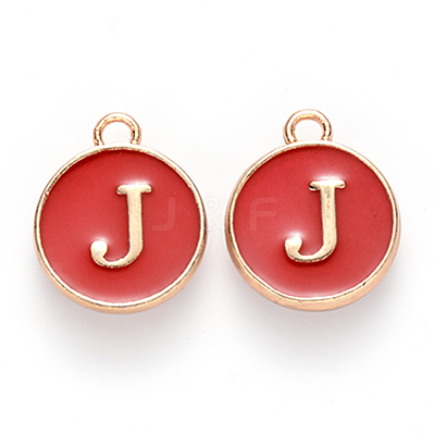 Golden Plated Enamel Alloy Charms ENAM-SZ0001-26C-J-1