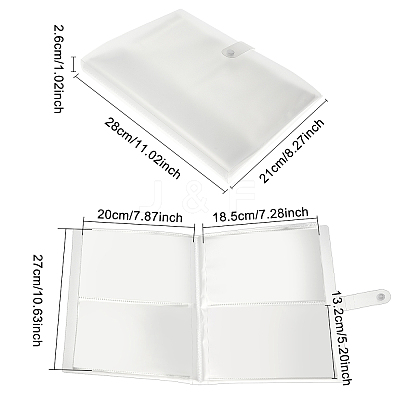 PP Plastic Card Storage Albums AJEW-WH0258-509A-1