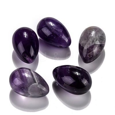 Natural Amethyst Pendants G-P438-D-10-1