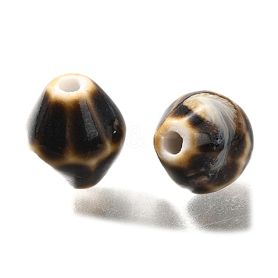 Vintage Style Glazed Ceramic Porcelain Beads PORC-H013-01-15-1