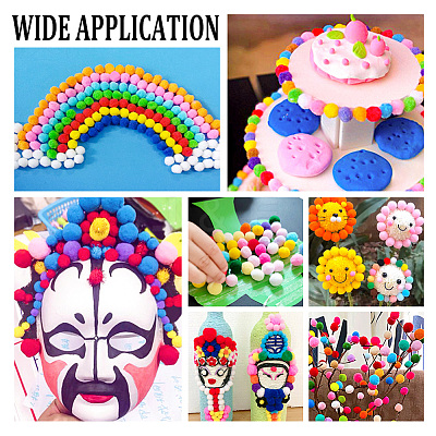 2000Pcs 4 Colors DIY Doll Craft AJEW-PH0004-67B-1
