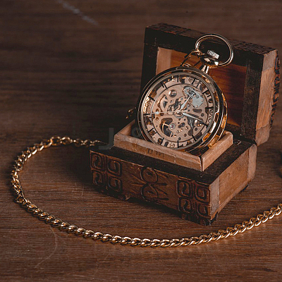 5Pcs 5 Colors Alloy Clip Pocket Watch Chain FIND-FH0009-15-1