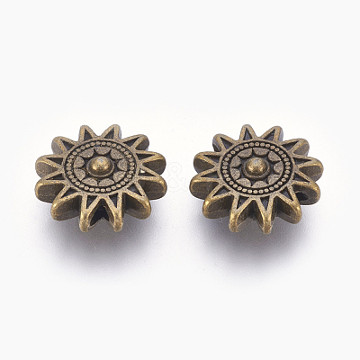 Tibetan Style Alloy Sun Beads X-TIBEP-GC188-AB-NR-1