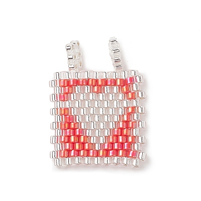2Pcs 2 Style Handmade Loom Pattern MIYUKI Seed Beads PALLOY-MZ00087-1
