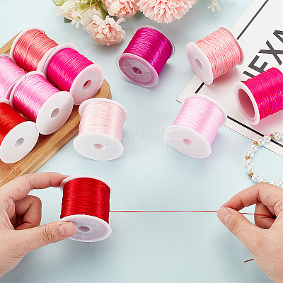 11 rolls 11 colors Flat Elastic Crystal String EW-PH0001-11-1