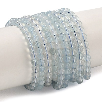 Natural Aquamarine Beads Strands G-D327-B01-5mm-01-1