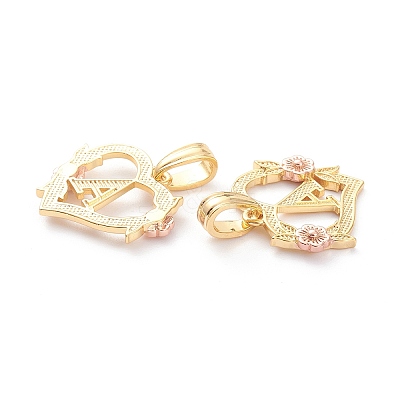 Real 18K Gold Plated Brass Pendants KK-J042-43G-A-1