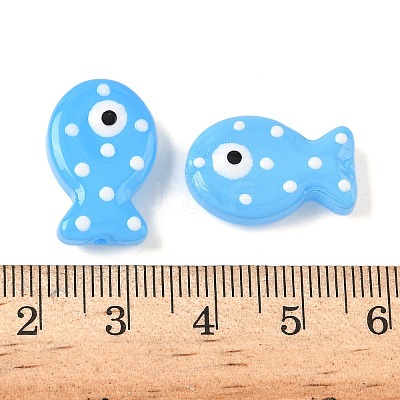 Baking Paint Glass Enamel Beads X-LAMP-D303-04J-1