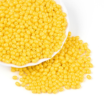 Baking Paint Glass Seed Beads SEED-N007-29F-1