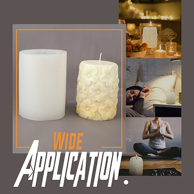 Column with Round DIY Candle Silicone Molds DIY-WH0265-61-1