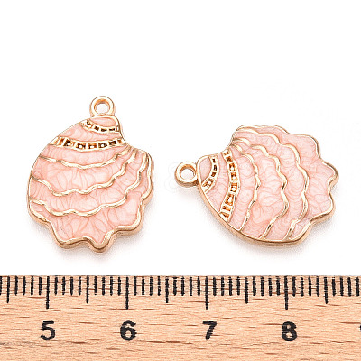 Rack Plating Alloy Enamel Pendant ENAM-Q449-12G-03-1