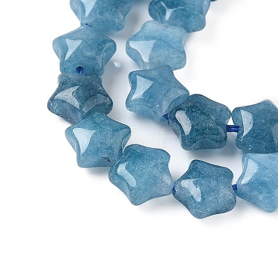 Dyed Natural Malaysia Jade Star Beads Strands G-Z080-A01-04-1