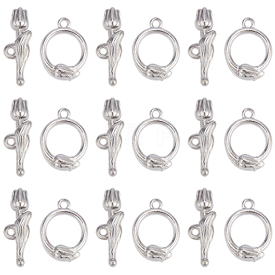 10Pcs 304 Stainless Steel Toggle Clasps STAS-SC0010-67-1