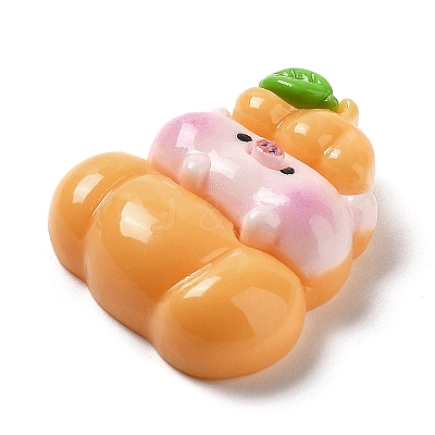 Pig Theme Opaque Resin Cabochons RESI-I057-A07-1