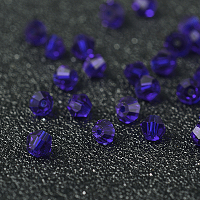 Faceted Bicone Imitation Crystallized Crystal Glass Beads X-G22QS072-1